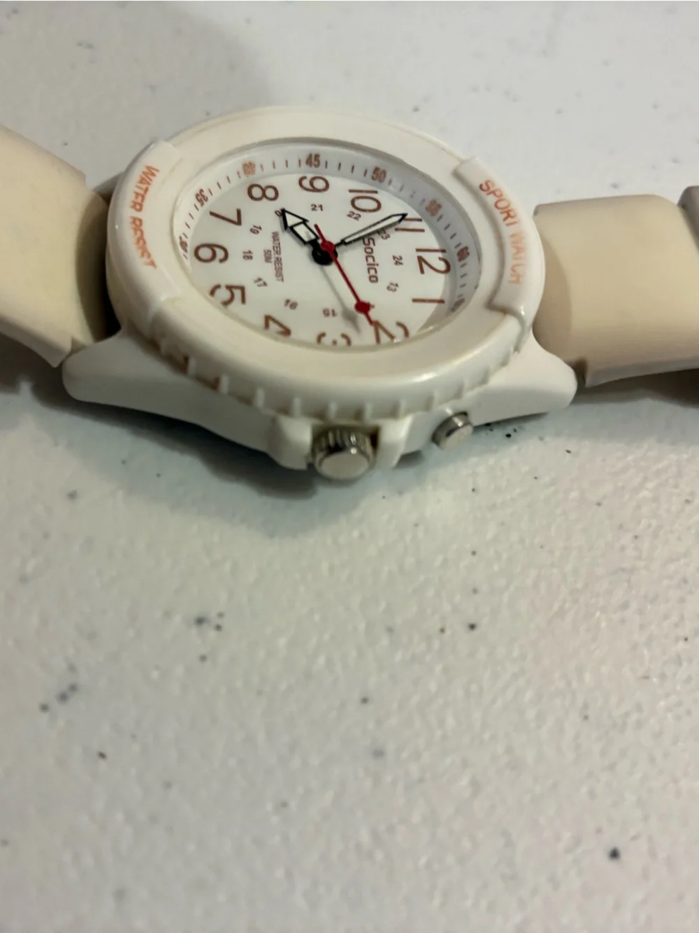 White Sport Watch - Water Resistant 50M